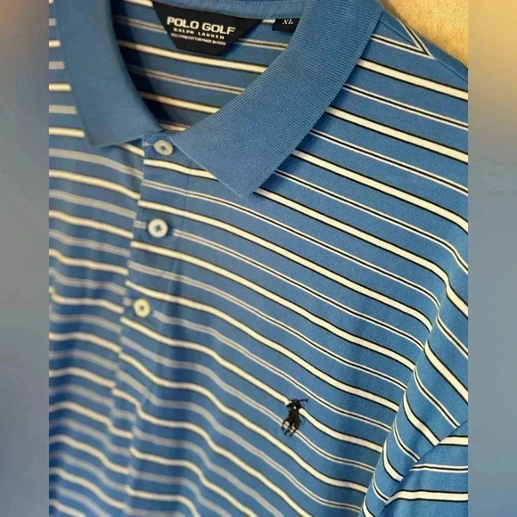 Polo Ralph Lauren Other - Polo Golf Ralph Lauren Men’s XL Blue Striped Polo Shirt